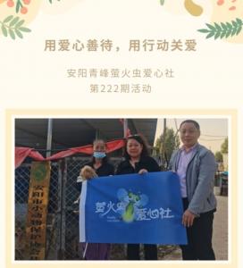 用愛心善待，用行動(dòng)關(guān)愛--青峰創(chuàng)元集團(tuán)螢火蟲愛心活動(dòng)第222期報(bào)道